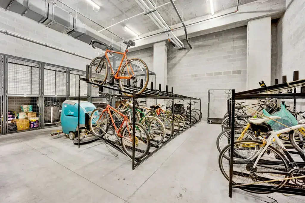 Bike storage at Post Chicago Apartments - Co-living apartments in Chicago