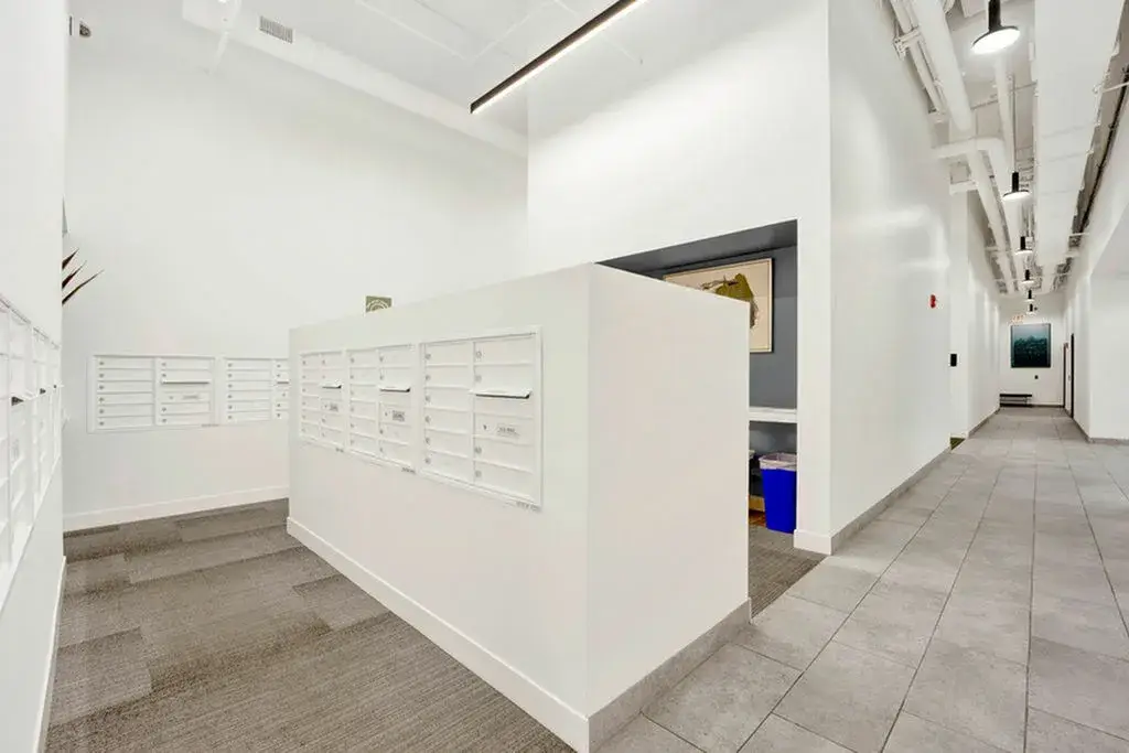 Mail room at Post Chicago Apartments - Co-living apartments in Chicago